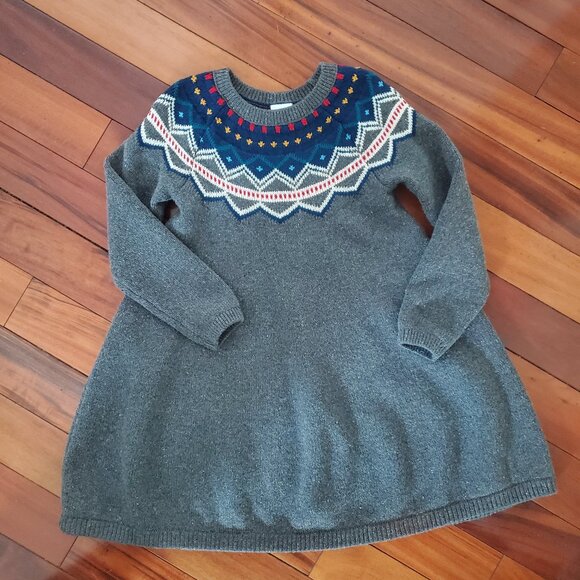 Hanna Andersson Fair Isle Sweater dress - Picture 1 of 4